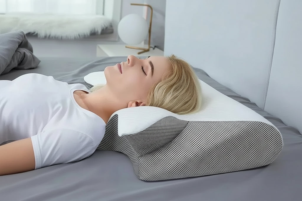 Oreiller ergonomique anti-ronflement