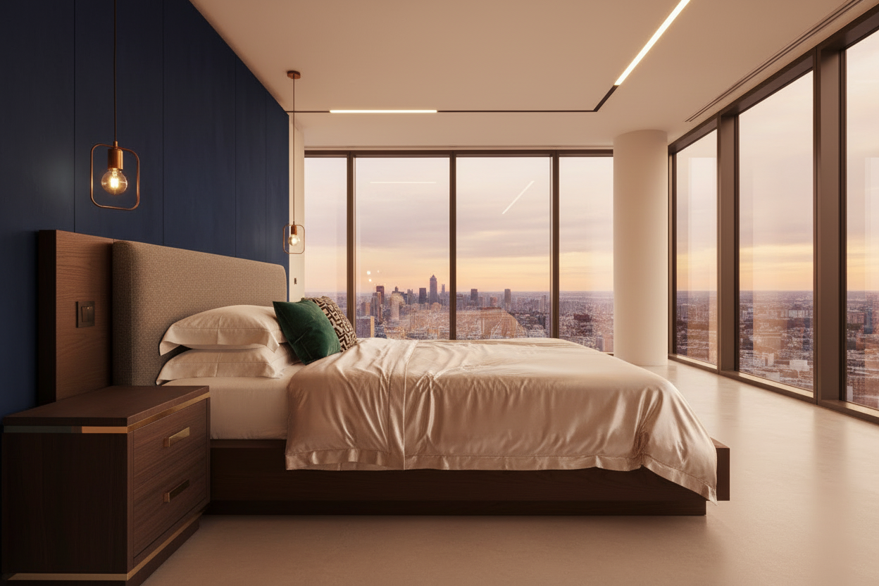 autre lit moderne et luxueux