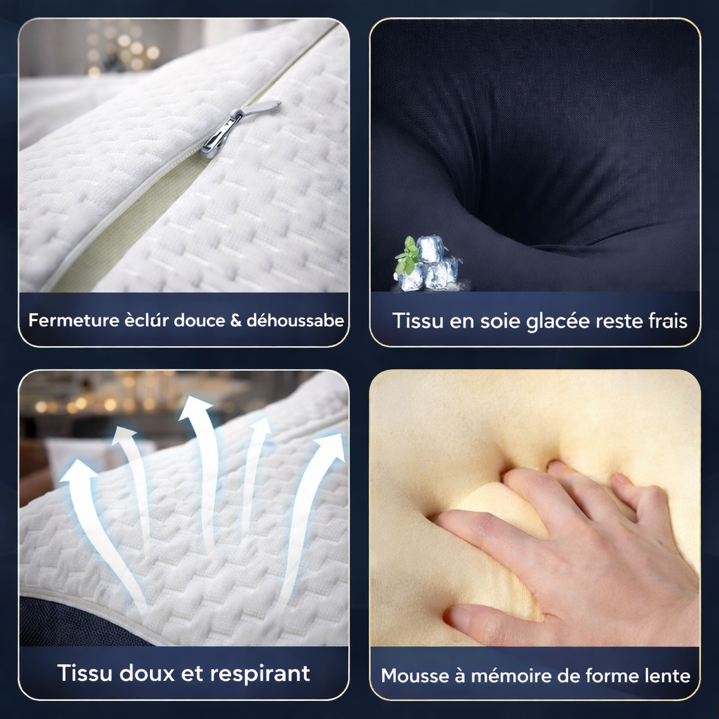 Oreiller papillon anti-ronflement Prestige